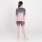 Women's In The Zone Performance Base Layer Set | Powder Pink Grey