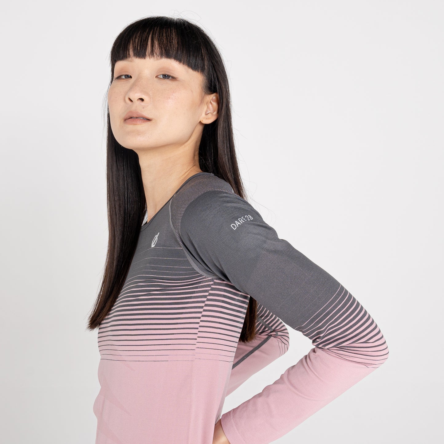 Women's In The Zone Performance Base Layer Set | Powder Pink Grey
