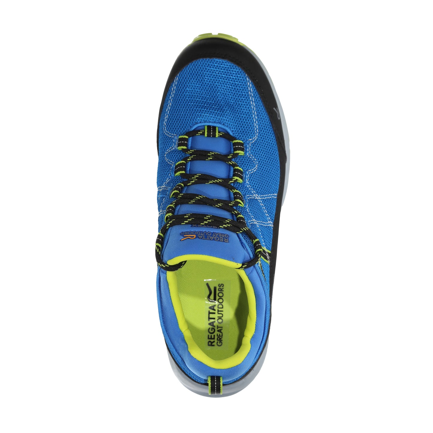 Samaris Lite Waterproof Low Walking Shoes - Hawaiian Blue Electric Lime