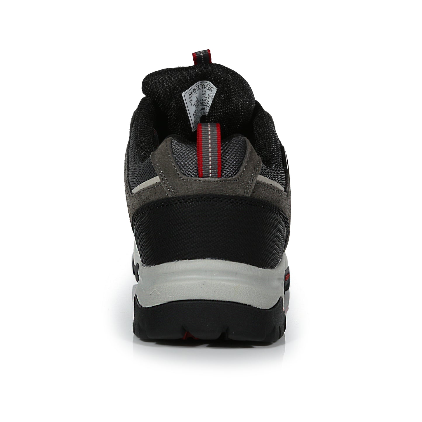 Tebay Waterproof Low Walking Shoes - Dark Grey Dark Red