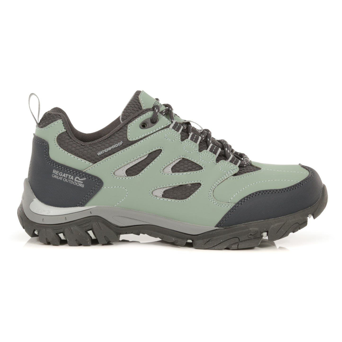 Holcombe Waterproof Low Walking Shoes - Glacier Green Briar