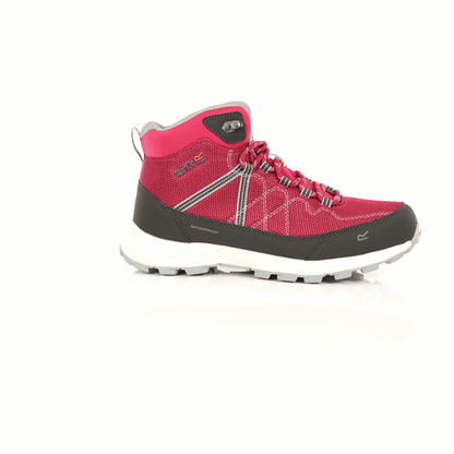 Samaris Lite Waterproof Mid Walking Boots - Cherry Pink Briar