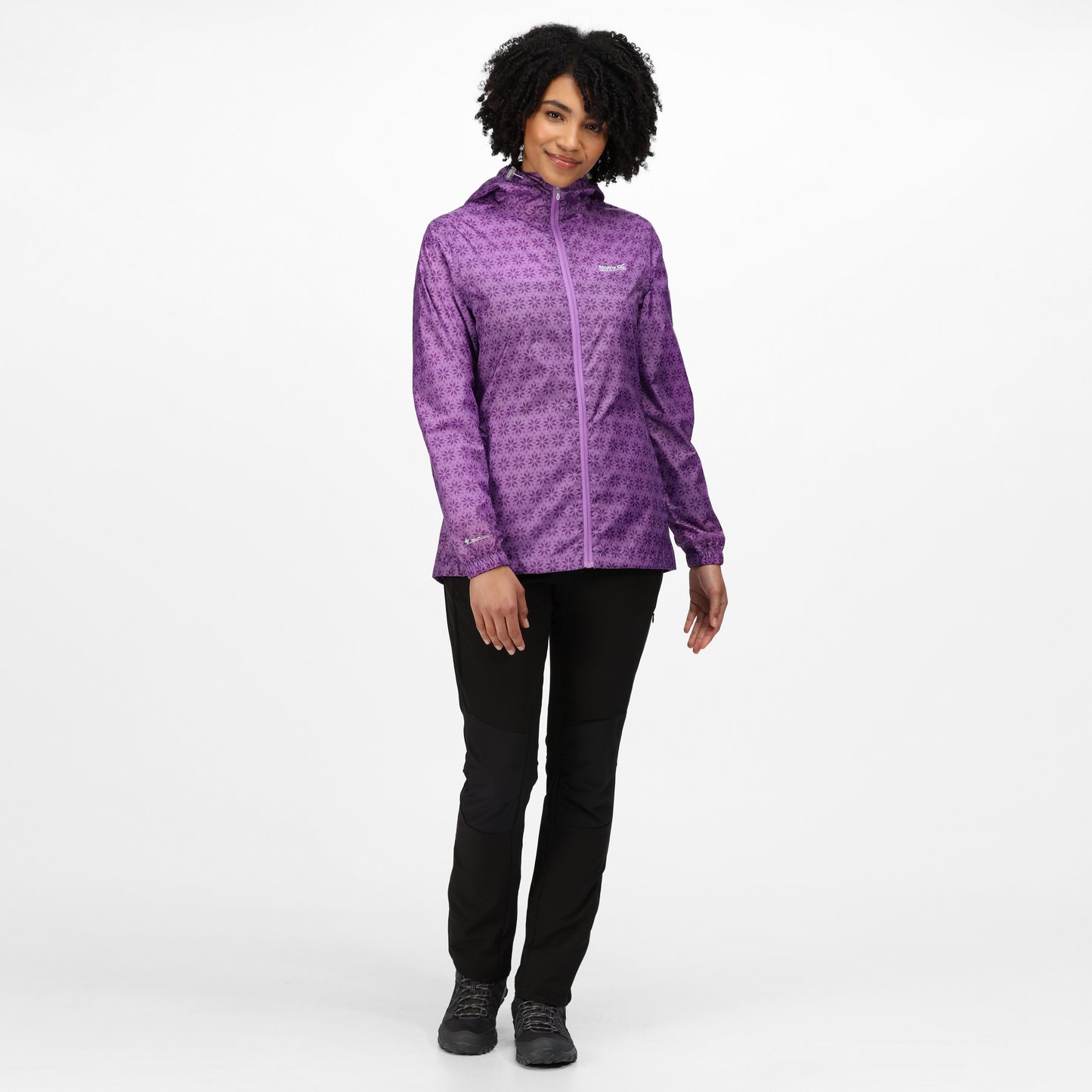 Women's Printed Pack-It Waterproof Jacket - Hyacinth Print